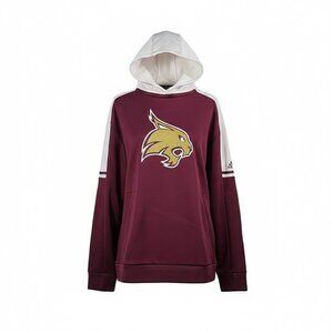 Adidas Texas State Bobcats Hoodie Mens XL Maroon Pullover Sweatshirt